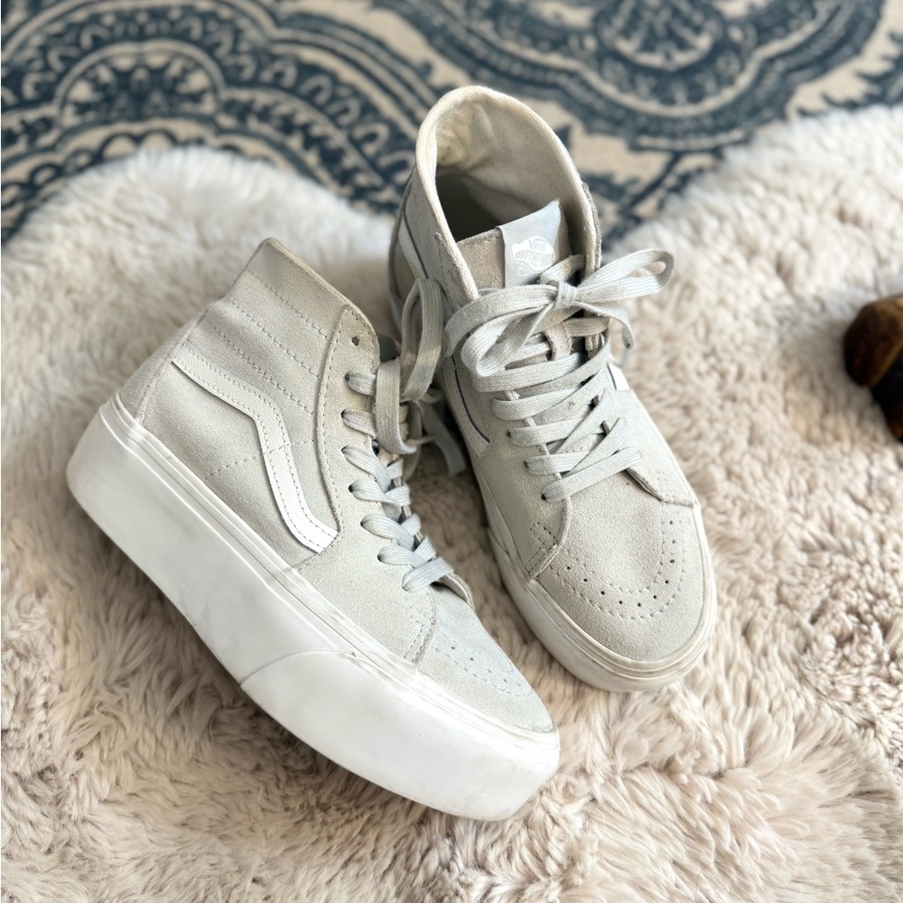 Vans Women’s SOFT SUEDE SK8-HI TAPERED STACKFORM SHOE size 6.5 - Picture 4 of 16